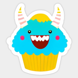 Cupcake Monster Sticker